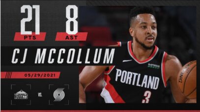CJ McCollum’s 21 PTS and 8 AST fuel Trall Blazers to Game 4 win ‼️
