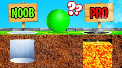 PRO vs. NOOB Troll Challenge! (Golf It)