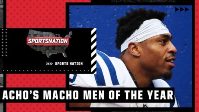 Jonathan Taylor is named Sam Acho’s Macho Man of the Year 💪😤 | SportsNation