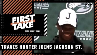 Reacting to Deion Sanders & Jackson State landing No. 2 overall recruit Travis Hunter | First Take